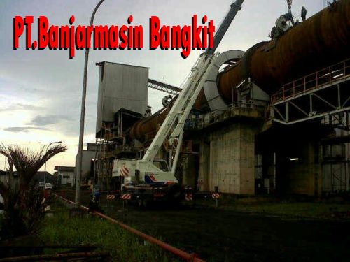 Setting Engine PT. MJIS Batulicin, PT. Banjarmasin Bangkit, Rental Crane Banjarmasin