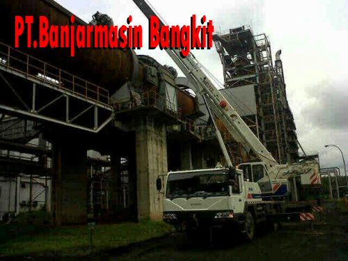 Setting Engine PT. MJIS Batulicin, PT. Banjarmasin Bangkit, Rental Crane Banjarmasin